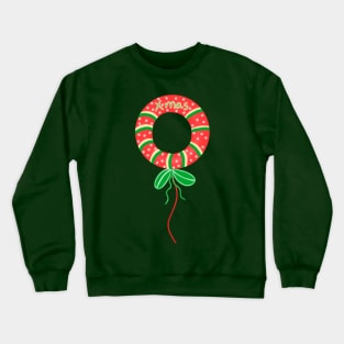 Cute xmas balloon. Crewneck Sweatshirt